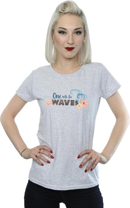 Actual product image Disney Womens/Ladies Moana One With The Waves Cotton T-Shirt (L)