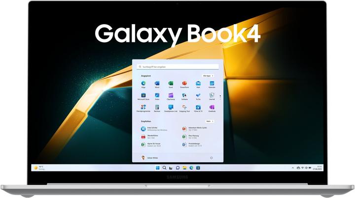 Actual product image Samsung Galaxy Book4 - 15.6 inch i5-120U 16 GB 512 GB W11H Platinum Silver (15.60", Intel Core 5 120U, 16 GB, 512 GB, DE)