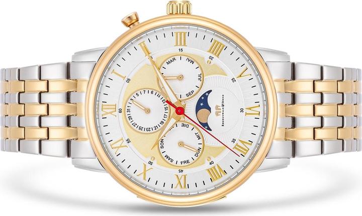 Actual product image Multifunctions Moontime II stainless steel yellow gold - 34100 (Analogue wristwatch, 40 mm)