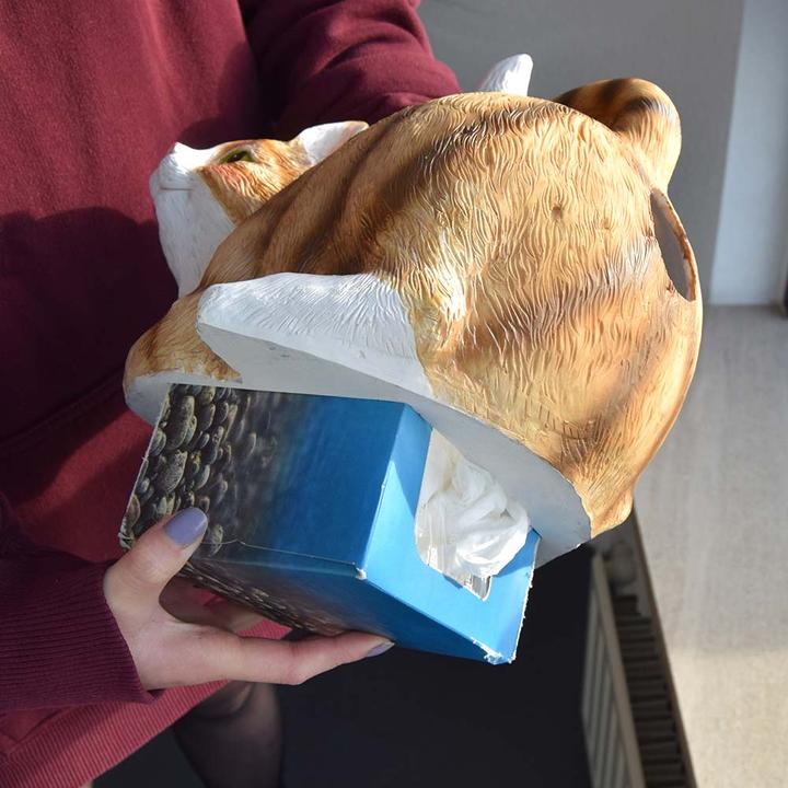 Actual product image Mikamax Cat Tissue Holder - Cat Paper Holder - Tissue Box - 30 x 23 x 23 cm - Cat Lover Gad