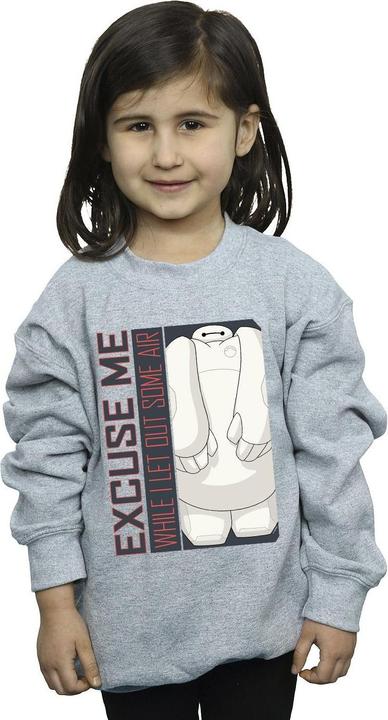 Immagine prodotto Disney Big Hero 6 Baymax Excuse Me Some Air Felpa Ragazze (140, 146)