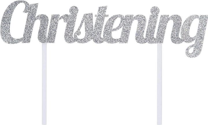 Produktbild Creative Party Tortendekoration Glitzer Taufe