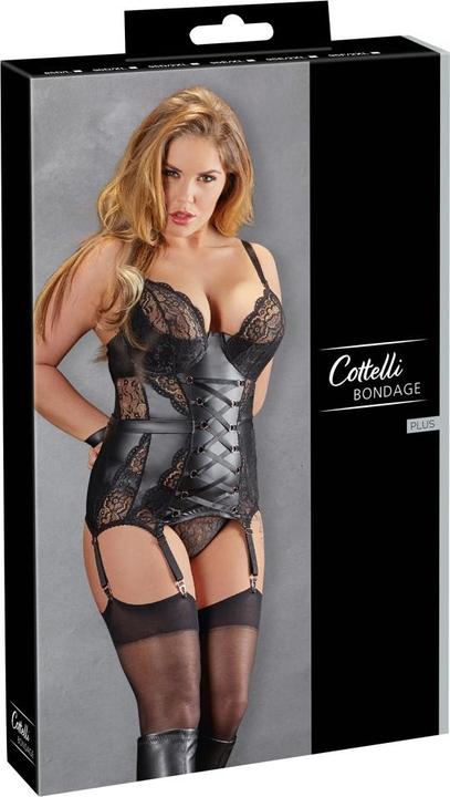 Produktbild Cottelli Collection Strapshemd Und Slip (L)