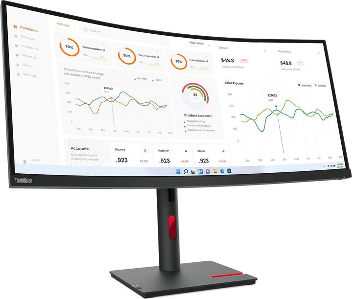 Immagine prodotto Lenovo ThinkVision T34w-30 (3440 x 1440 pixel, 34")