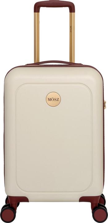 Immagine prodotto Mosz Måoesz Handgepäck Harter Koffer / Trolley / Reisekoffer - 55 x 35 x 20 cm - Lauren- White / Beige (33 l)