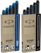 Produktbild Parker Pen Grossraum-Tintenpatronen Quink, schwarz permanent (Schwarz, 5 x)