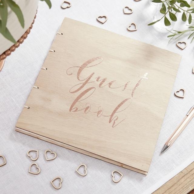 Immagine prodotto Ginger Ray Libro degli ospiti in legno per il matrimonio