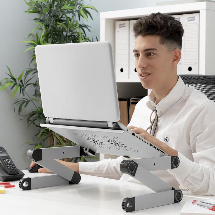 Actual product image InnovaGoods Adjustable laptop table with multiple positions Omnible