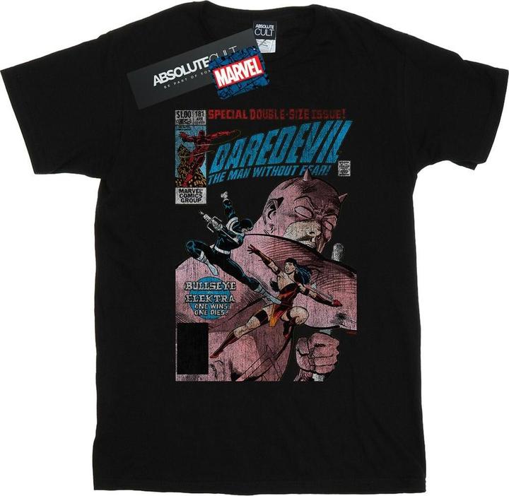 Image du produit - T-shirt DAREDEVIL DISTRESSED BULLSEYE VS ELEKTRA COVER - Femme (L)