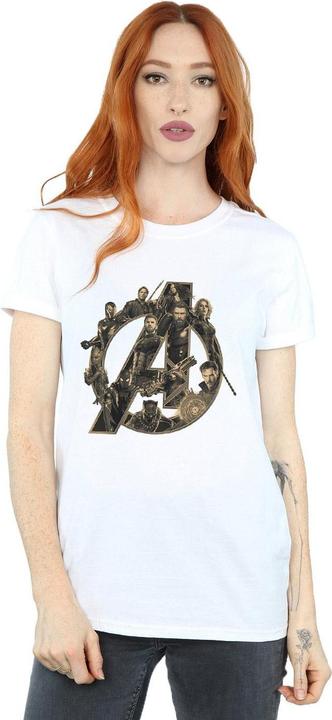 Actual product image Universal Textiles Womens/Ladies Logo Cotton Boyfriend T-Shirt (L)