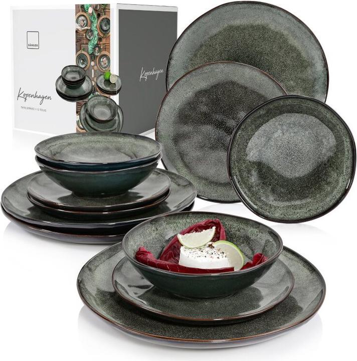 Sänger Geschirr Dinner service Copenhagen (12 Piece)