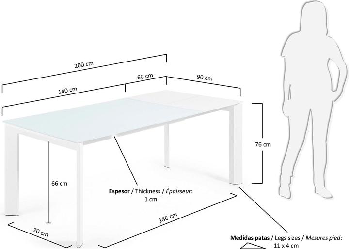 Actual product image Kave Home Axis (90 x 140 x 76 cm)