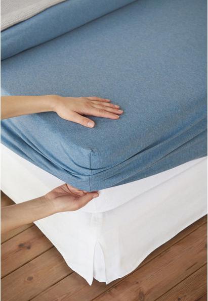 Image du produit Living Home Melange Feinjersey (90-100 x 190-200 cm)