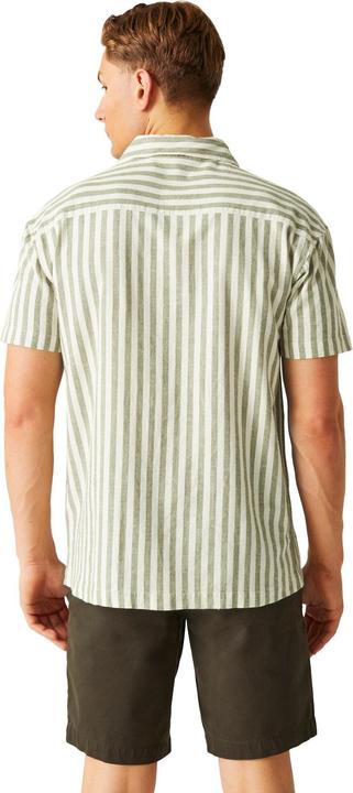 Actual product image Regatta Mens Shorebay II Stripe Short-Sleeved Shirt (L)