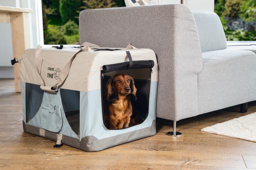 Produktbild Beeztees BZ NYLONBOX TRAVEL TIME 49X34X (Hund, Faltbar, Atmungsaktiv)