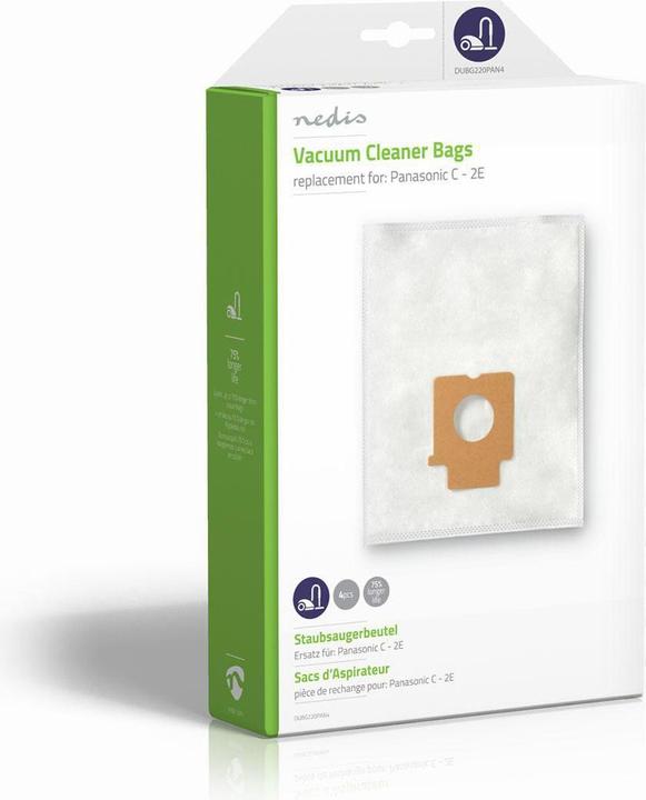 Image du produit Nedis Sacs pour aspirateurs Panas onic C - 2E (4 x)