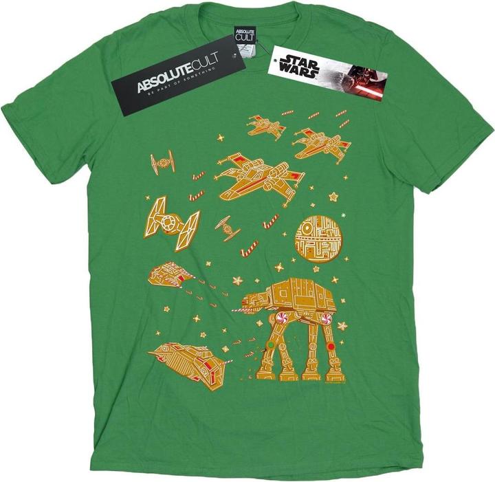 Actual product image Star Wars Mens Gingerbread Battle T-Shirt (XXL)