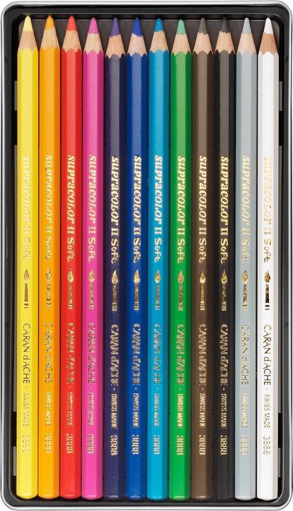 Actual product image Caran d'Ache Supracolor Aquarelle Metallschachtel (Multicoloured, 12 x)