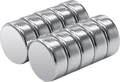 Image du produit Rs Pro Aimant néodyme, disque, 5mm x 2mm (10 x)