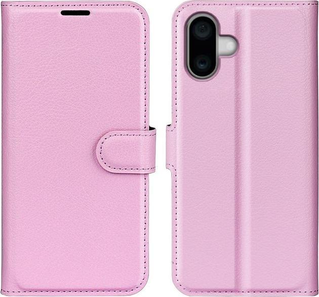 Actual product image MU Classic Litchi Leather Bookcover Series (Apple iPhone 16 Plus)