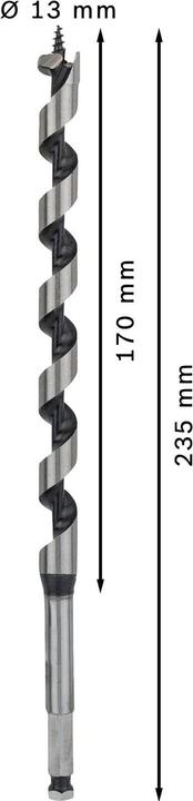 Produktbild Bosch Professional Zubehör PRO Wood Holzschlangenbohrer, 13 x 170 x 235 mm (7.9 mm)