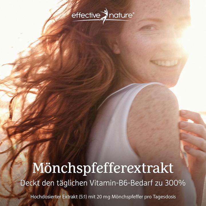 Immagine prodotto Effective Nature Mönchspfefferextrakt (90 Pezzo/i, Pillole, 90 g)