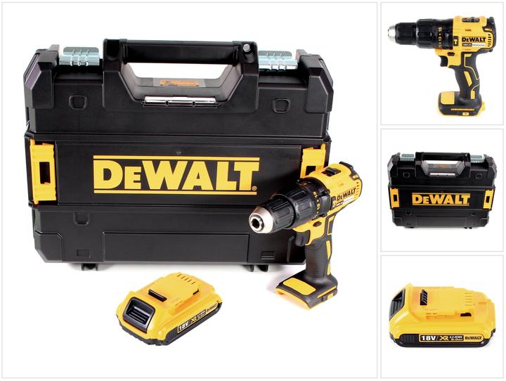 Image du produit DeWalt DCD 778 NT Batterie perceuse à percussion 18V 65Nm + 1x batterie 2,0Ah en boîte TSTAK - sans (Fonctionnement sur batterie)