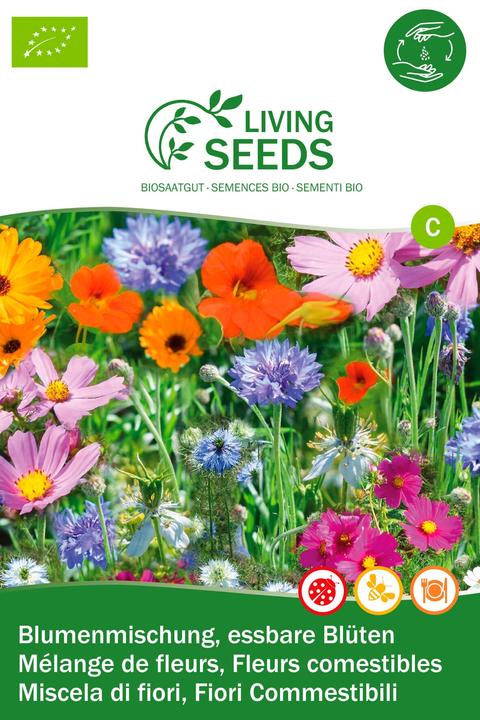 Image du produit Living Seeds Mélange de fleurs, Fleurs comestibles (Plante bulbeuse)