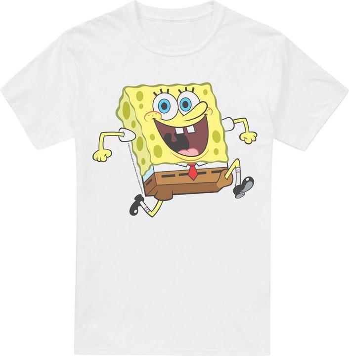 Immagine prodotto Spongebob Squarepants Happy Running Maglietta Uomo (XXL)