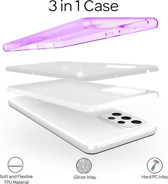 Actual product image Nalia Glitter cover (Samsung Galaxy A33)