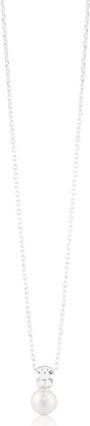Tous Silver necklace with pearl and pearl 214832500 (chain. pendant)