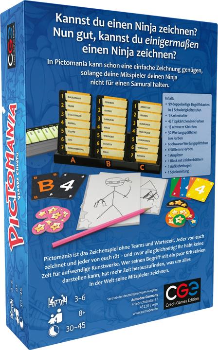 Immagine prodotto Czech games edition CZ102 - Pictomania, gioco di carte, per 3-6 giocatori, dagli 8 anni in su (Tedesco)