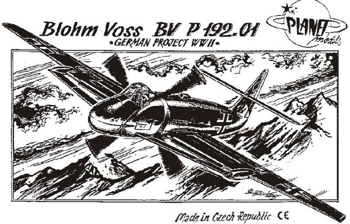 Actual product image Planet Models Blohm Voss BV P 192.01, WW II projects.