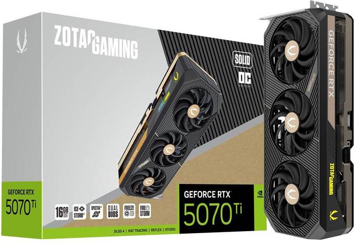Image du produit Zotac GeForce RTX 5070 Ti Solid OC (16 Go)