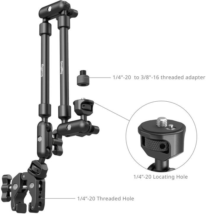 Produktbild SmallRig Magic Arm with Crab Clamp Kit 4766 (Diverses Video Zubehör)