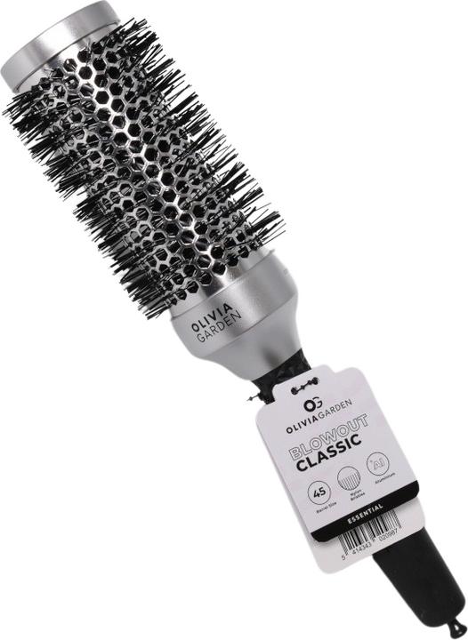 Produktbild Olivia Garden OLIVIA GARDEN Essential Blowout antystatyczna szczotka do modelowania włosów Classic Silver 45mm