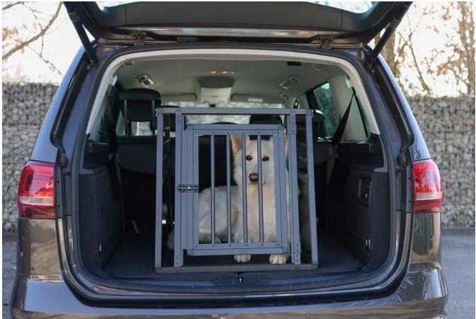 Actual product image Kerbl Dog transport box Vacation aluminium single door medium (Dog, Safety closure)
