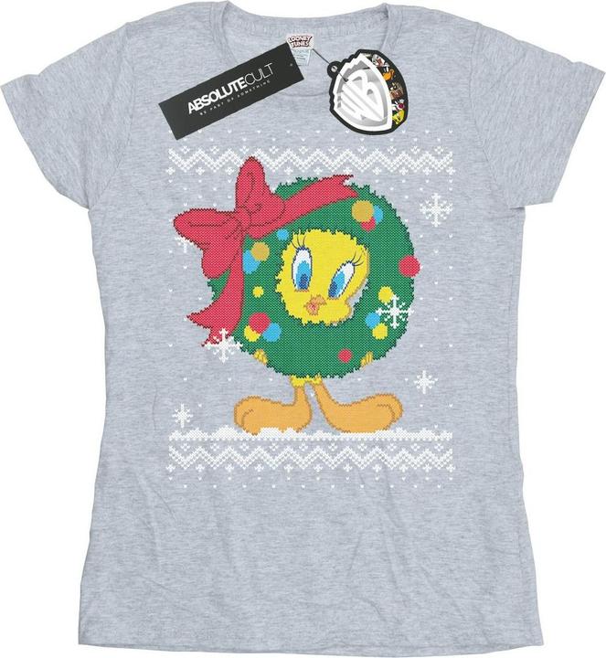 Image du produit Looney Tunes - T-shirt TWEETY PIE CHRISTMAS FAIR ISLE - Femme (M)