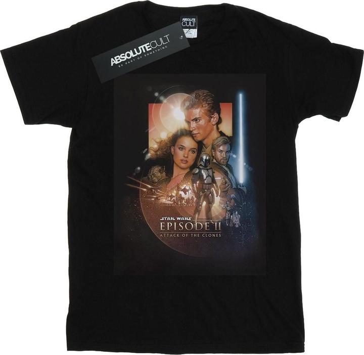 Immagine prodotto Star Wars Episode II Movie Poster Maglietta Uomo (XL)