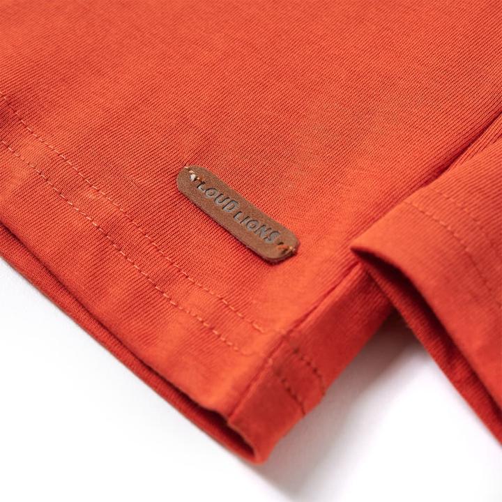 Image du produit VidaXL T-shirt manches longues enfant Orange 116,Matière : 100 (116)