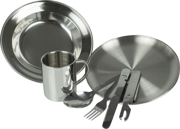 Image du produit Black Snake Set de vaisselle de camping en acier inoxydable