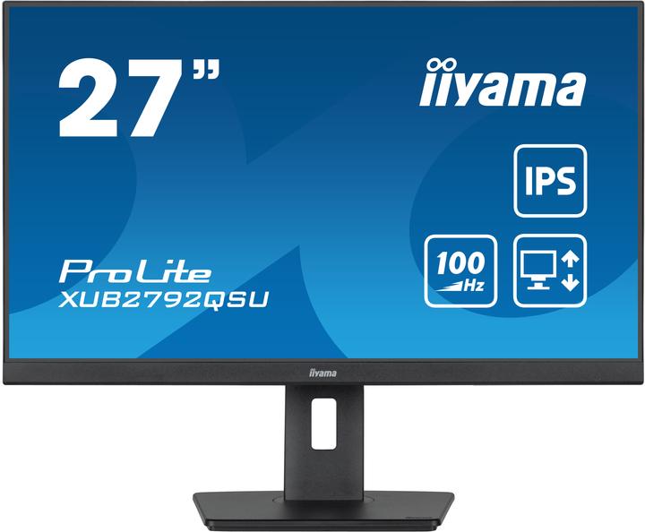 Produktbild iiyama XUB2792QSU-B6/27" Business WQHD ETE IPS (2560 x 1440 Pixel, 27")