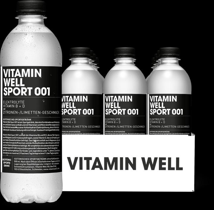 Immagine prodotto Vitamin Well Sport 001 (Limone e lime, 12 x)