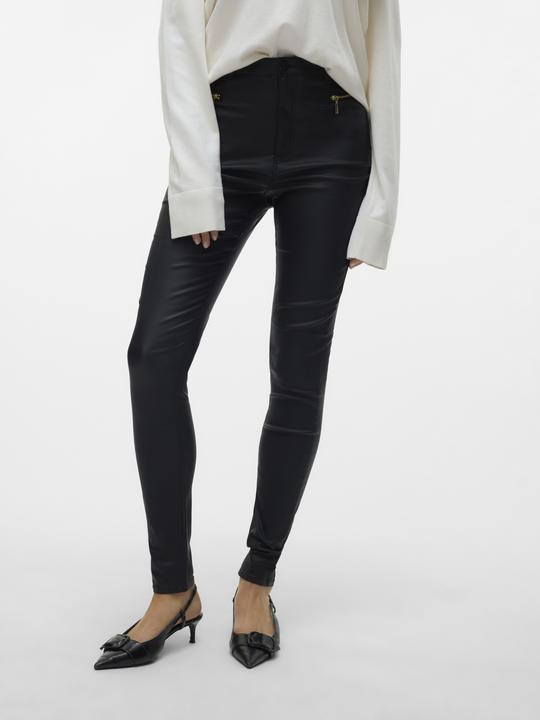 Produktbild Vero Moda Vmloa Hr Skinny Coated Zipper Pant Exc Hose (30)