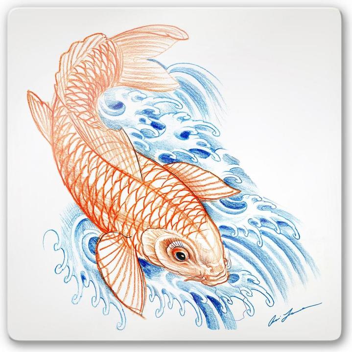 Immagine prodotto Miami Ink Koi giapponese (50 x 50 cm)