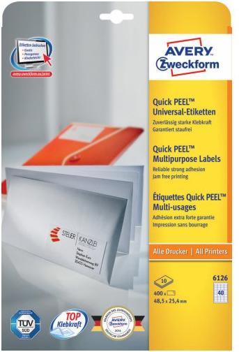 Image du produit Avery Étiquettes universelles