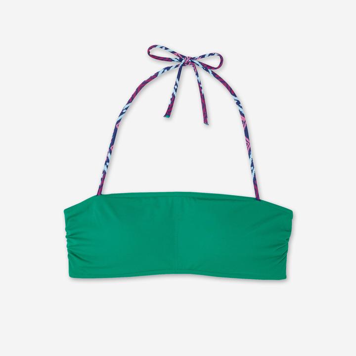 Immagine prodotto Olaian Bikini-Oberteil Damen Bandeau Surfen Lori grün (70 B)
