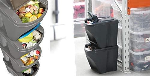 Actual product image Prosperplast Waste separation system 4x25L, White (100 l)