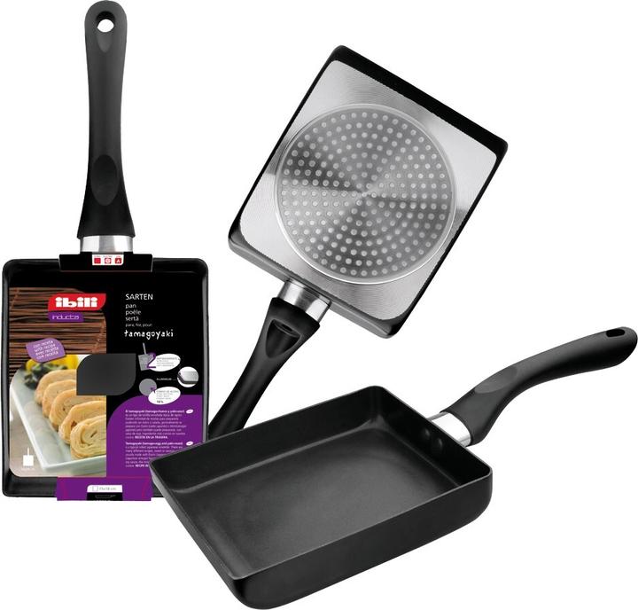Image du produit Ibili Poêle pour Tamagoyaki Inducta 15 x 18 cm Parfait pour préparer des omelettes Tamagoyaki (Poêle à frire)