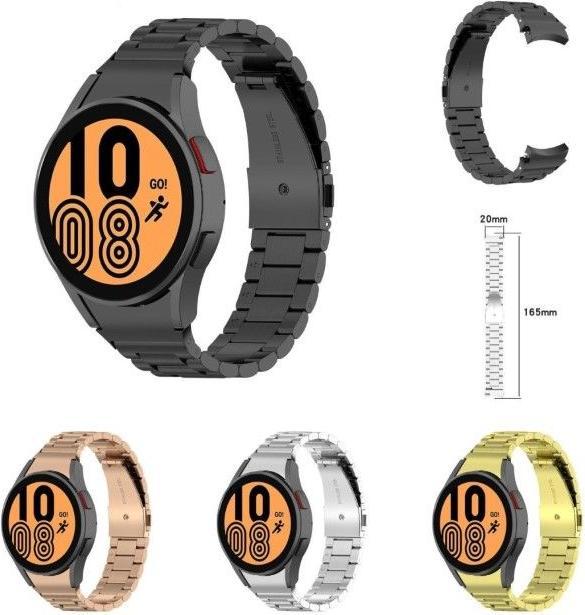 Image du produit MU Classic Stainless Steel Series Bracelet en acier inoxydable (Acier inoxydable, Galaxy Watch6)